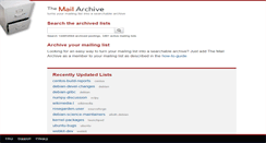 Desktop Screenshot of mail-archive.com